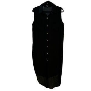 Cleo apparel Button Down Tunic Top With Slits On Sides